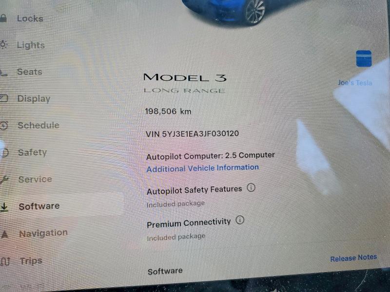 50064036 :رقم المزاد ، 5YJ3E1EA3JF030120 vin ، 2018 Tesla Model 3 مزاد بيع