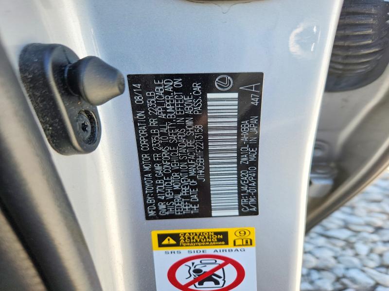 Aukcja sprzedaży 2015 Lexus Ct, vin: JTHKD5BH1F2213158, numer aukcji: 50268506