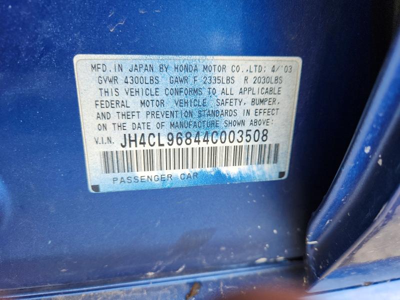 Продажа на аукционе авто 2004 Acura Tsx, vin: JH4CL96844C003508, номер лота: 50979046
