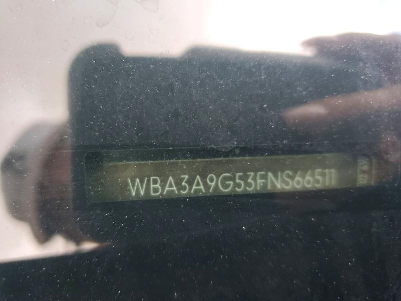 50895796 :رقم المزاد ، WBA3A9G53FNS66511 vin ، 2015 Bmw 335 مزاد بيع