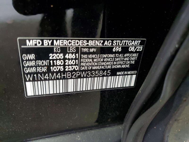 Продажа на аукционе авто 2023 Mercedes-benz Glb, vin: W1N4M4HB2PW335845, номер лота: 51400476
