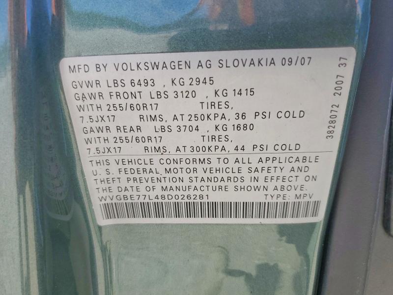 Продаж на аукціоні авто 2008 Volkswagen Touareg 2, vin: WVGBE77L48D026281, номер лоту: 50596286