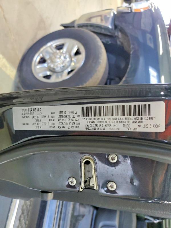 2020 Ram 2500 მანქანა იყიდება აუქციონზე, vin: 3C6UR5CJ0LG104150, აუქციონის ნომერი: 50547876