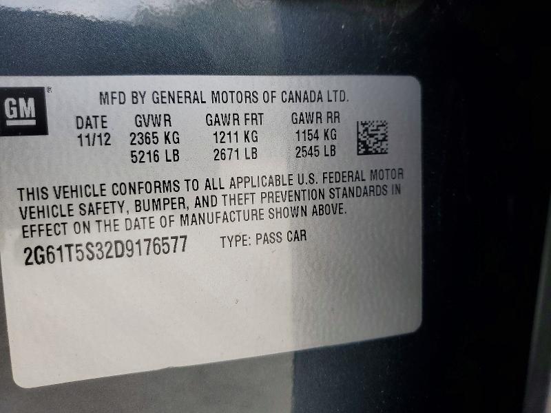 Продаж на аукціоні авто 2013 Cadillac Xts, vin: 2G61T5S32D9176577, номер лоту: 50758976