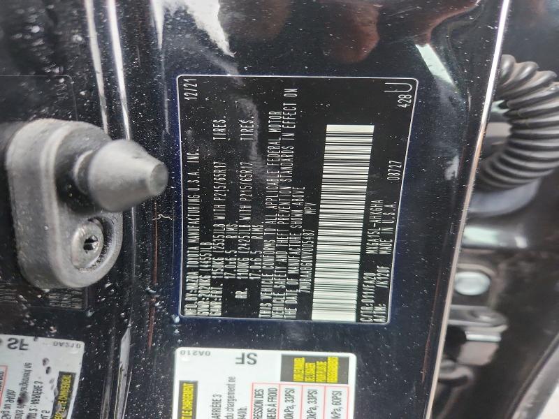 48496176 :رقم المزاد ، 7MUBAABG0NV005487 vin ، 2022 Toyota Corolla Cross مزاد بيع