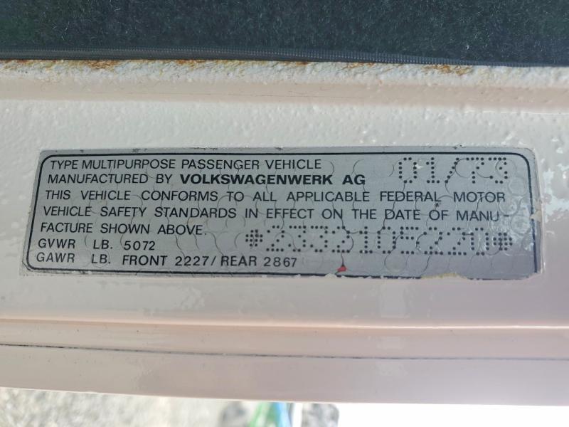 Auction sale of the 1973 Volkswagen Transporter, vin: 2332105220, lot number: 49486576