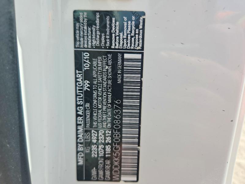 Aukcja sprzedaży 2011 Mercedes-benz E, vin: WDDKK5GF0BF086376, numer aukcji: 51952676