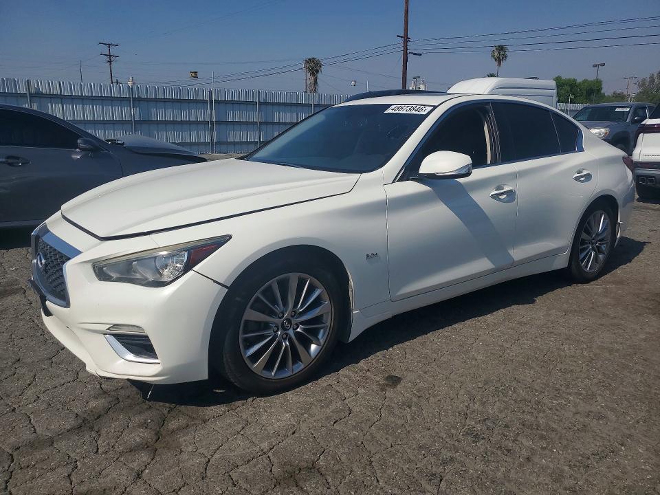 2018 Infiniti Q50 მანქანა იყიდება აუქციონზე, vin: JN1EV7AP6JM356879, აუქციონის ნომერი: 48673846