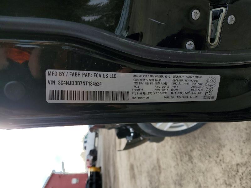 Aukcja sprzedaży 2022 Jeep Compass, vin: 3C4NJDBB7NT134524, numer aukcji: 48415566