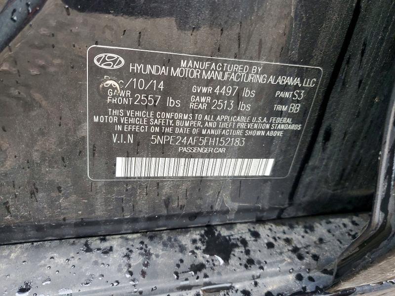Продаж на аукціоні авто 2015 Hyundai Sonata, vin: 5NPE24AF5FH152183, номер лоту: 51158436