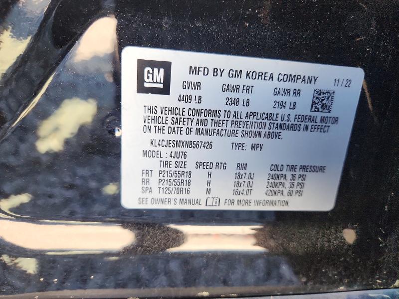 49061866 :رقم المزاد ، KL4CJESMXNB567426 vin ، 2022 Buick Encore مزاد بيع