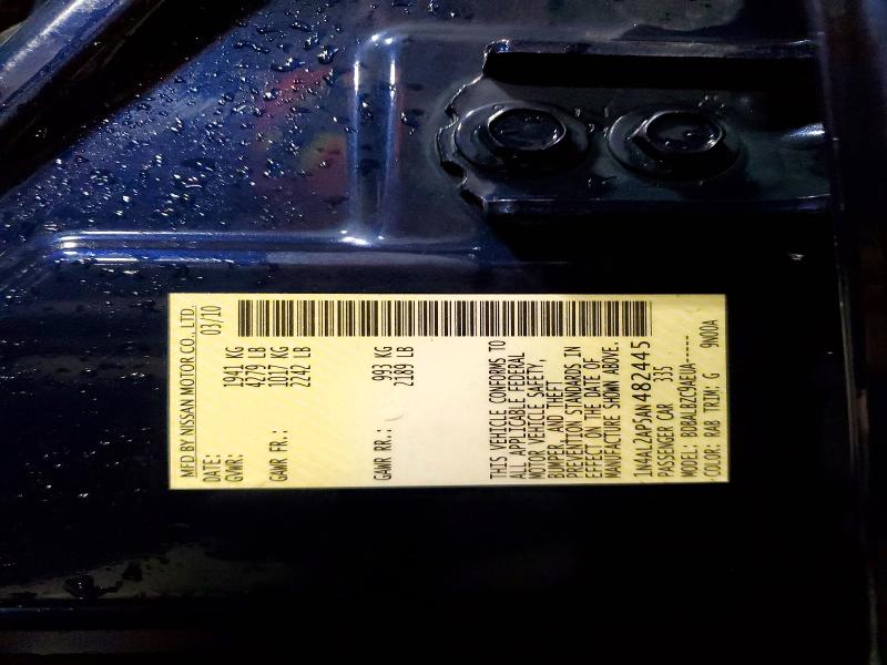 2010 Nissan Altima მანქანა იყიდება აუქციონზე, vin: 1N4AL2AP5AN482445, აუქციონის ნომერი: 49254966