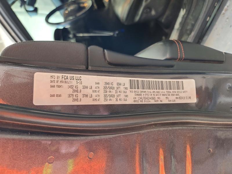 49653516 :رقم المزاد ، 1C4RJFBG4GC443603 vin ، 2016 Jeep Grand Cherokee مزاد بيع