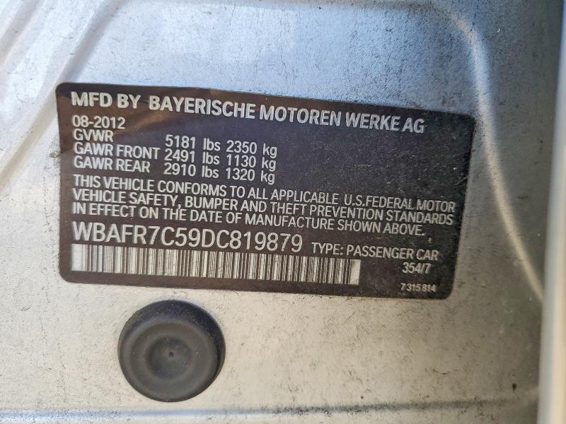51817506 :رقم المزاد ، WBAFR7C59DC819879 vin ، 2013 Bmw 535 مزاد بيع