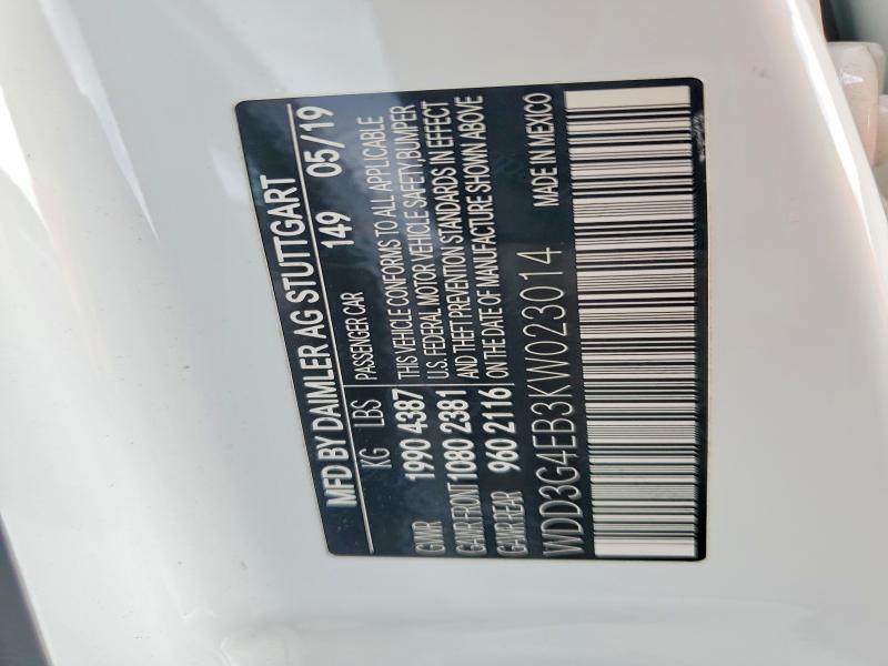 Продажа на аукционе авто 2019 Mercedes-benz A, vin: WDD3G4EB3KW023014, номер лота: 48317246