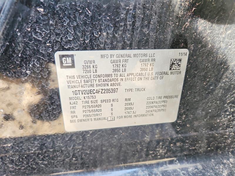 Aukcja sprzedaży 2015 Gmc Sierra, vin: 1GTV2UEC4FZ205397, numer aukcji: 49034566