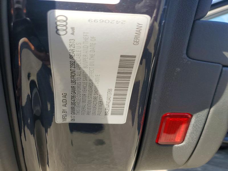 Aukcja sprzedaży 2018 Audi A4, vin: WAUENAF40JA013766, numer aukcji: 51305786