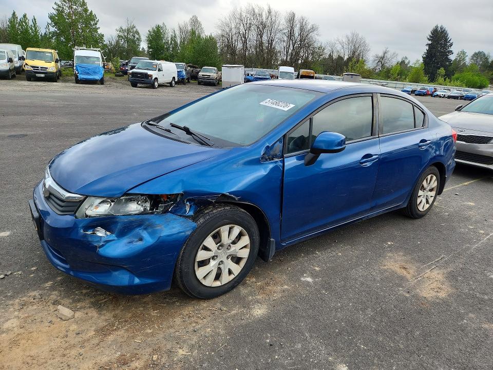 51466226 :رقم المزاد ، 2HGFB2F56CH562120 vin ، 2012 Honda Civic مزاد بيع