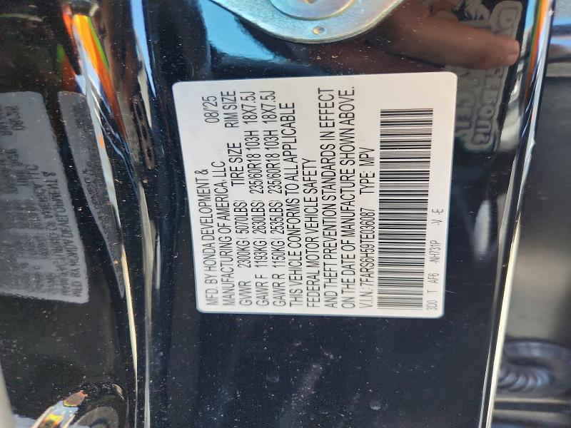 50487246 :رقم المزاد ، 7FARS6H59TE036087 vin ، 2026 Honda Cr-v مزاد بيع