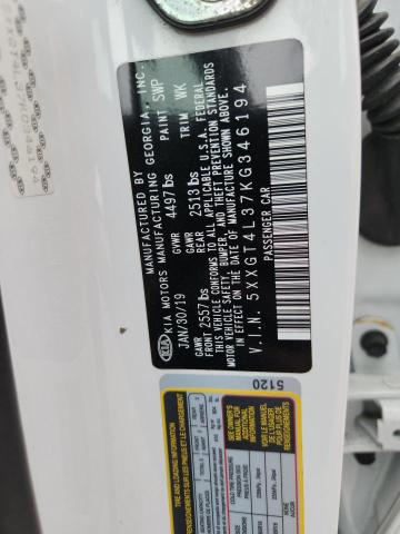 2019 Kia Optima მანქანა იყიდება აუქციონზე, vin: 5XXGT4L37KG346194, აუქციონის ნომერი: 51347546