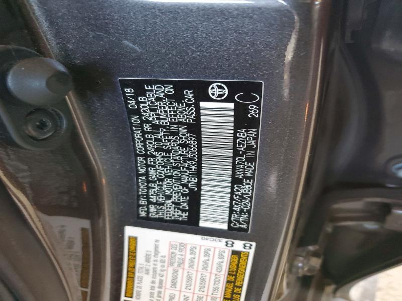 50411686 :رقم المزاد ، JTNB11HK9J3066897 vin ، 2018 Toyota Camry مزاد بيع