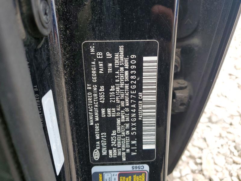 50276086 :رقم المزاد ، 5XXGN4A77EG283909 vin ، 2014 Kia Optima مزاد بيع