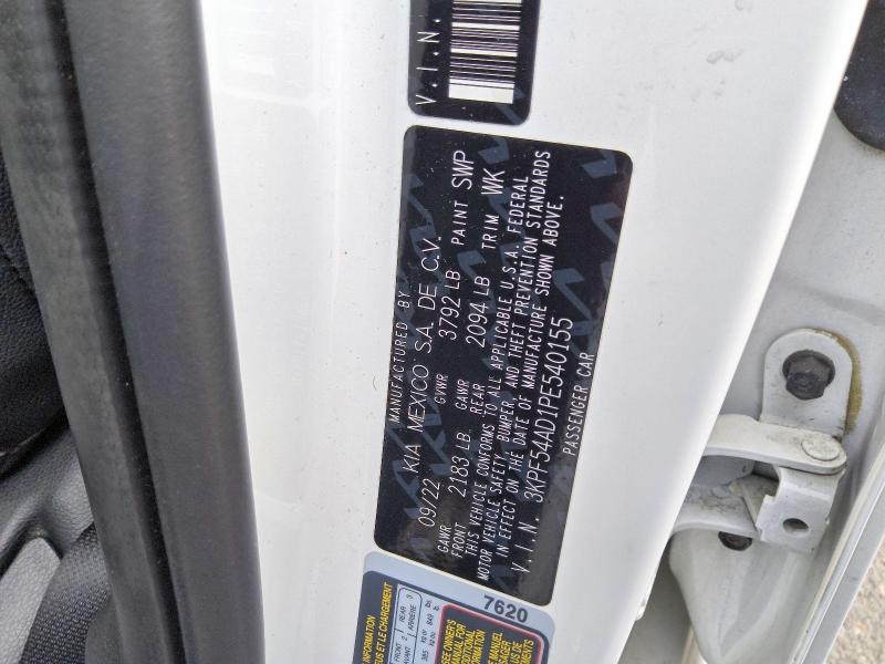 50218516 :رقم المزاد ، 3KPF54AD1PE540155 vin ، 2023 Kia Forte مزاد بيع