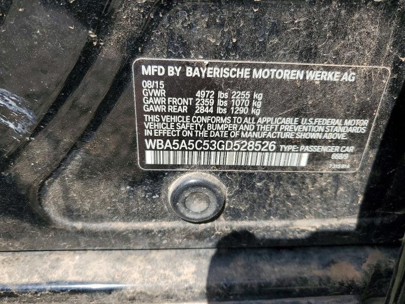 Aukcja sprzedaży 2016 Bmw 528, vin: WBA5A5C53GD528526, numer aukcji: 51877886