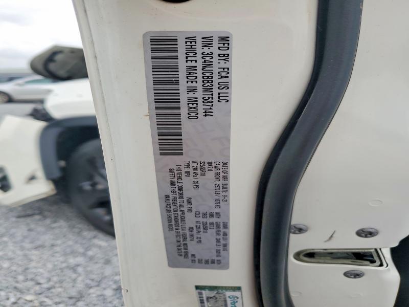 Продаж на аукціоні авто 2021 Jeep Compass, vin: 3C4NJCBB3MT587144, номер лоту: 51201566