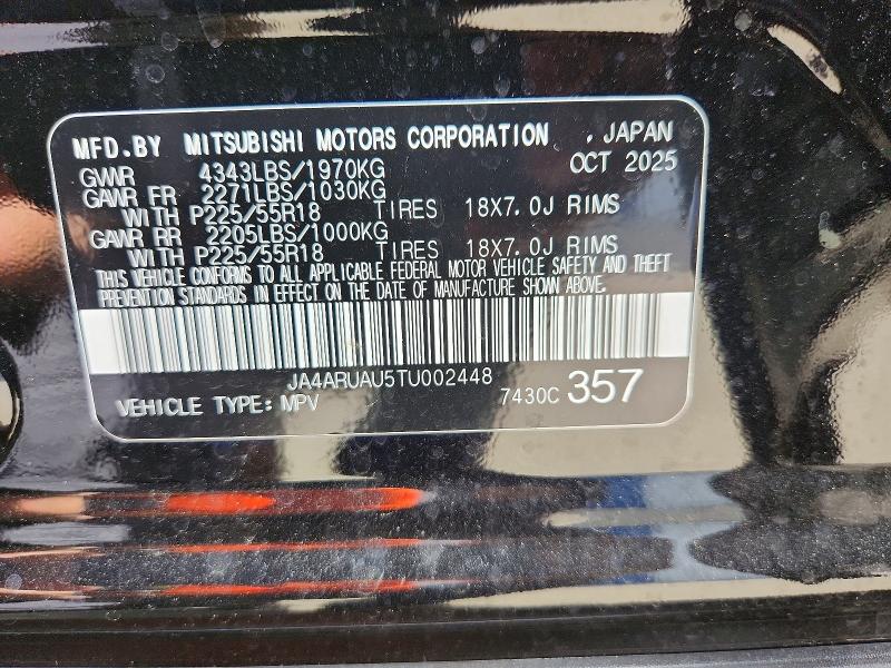 Продаж на аукціоні авто 2026 Mitsubishi Outlander Sport, vin: JA4ARUAU5TU002448, номер лоту: 49681736