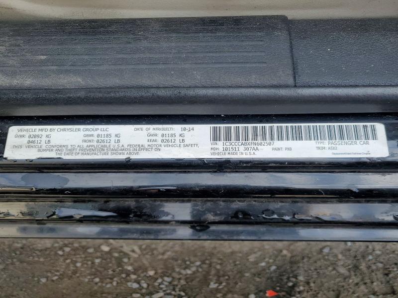 Продажа на аукционе авто 2015 Chrysler 200, vin: 1C3CCCABXFN602507, номер лота: 50565646