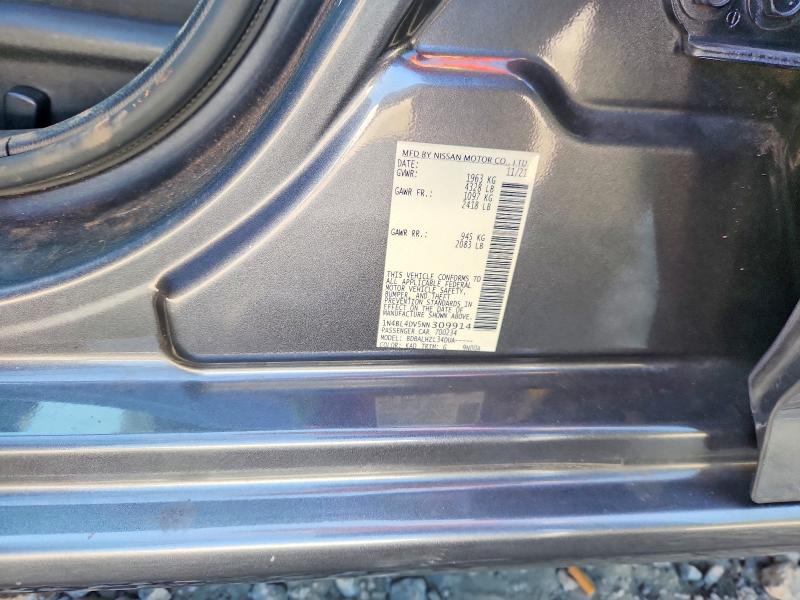 Продажа на аукционе авто 2022 Nissan Altima, vin: 1N4BL4DV5NN309914, номер лота: 50967736