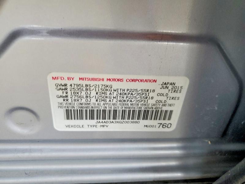 Продаж на аукціоні авто 2016 Mitsubishi Outlander, vin: JA4AD3A3XGZ003880, номер лоту: 50182676