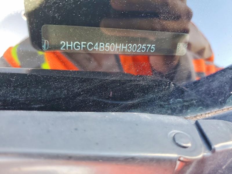 51013386 :رقم المزاد ، 2HGFC4B50HH302575 vin ، 2017 Honda Civic مزاد بيع