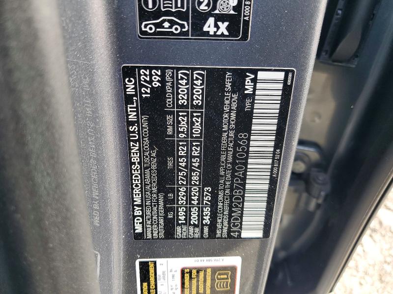 Aukcja sprzedaży 2023 Mercedes-benz Eqs Suv, vin: 4JGDM2DB7PA010568, numer aukcji: 49268616
