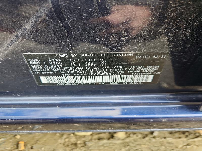 Продажа на аукционе авто 2021 Subaru Impreza, vin: 4S3GKAB66M3605712, номер лота: 51983696