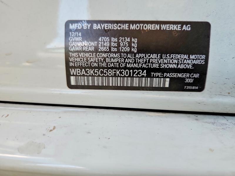 Aukcja sprzedaży 2015 Bmw 328, vin: WBA3K5C58FK301234, numer aukcji: 46780826