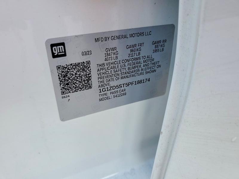 2023 Chevrolet Malibu მანქანა იყიდება აუქციონზე, vin: 1G1ZD5ST5PF188174, აუქციონის ნომერი: 48150976