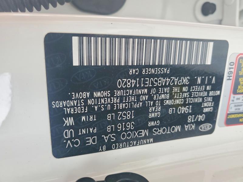 Aukcja sprzedaży 2018 Kia Rio, vin: 3KPA24AB5JE114820, numer aukcji: 48805976