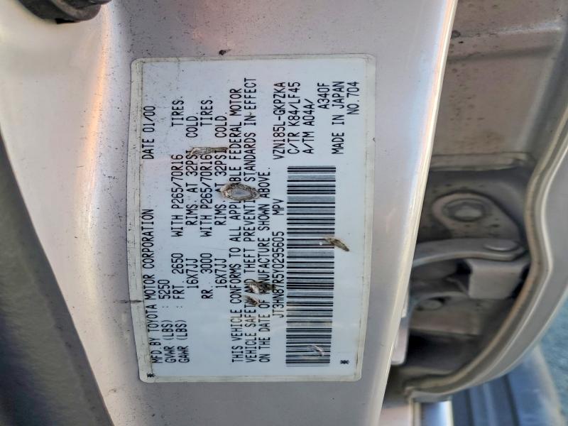 Продажа на аукционе авто 2000 Toyota 4runner, vin: JT3HN87R5Y0295605, номер лота: 51349056