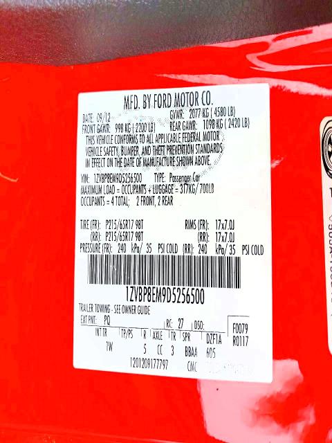 2013 Ford Mustang მანქანა იყიდება აუქციონზე, vin: 1ZVBP8EM9D5256500, აუქციონის ნომერი: 51757856