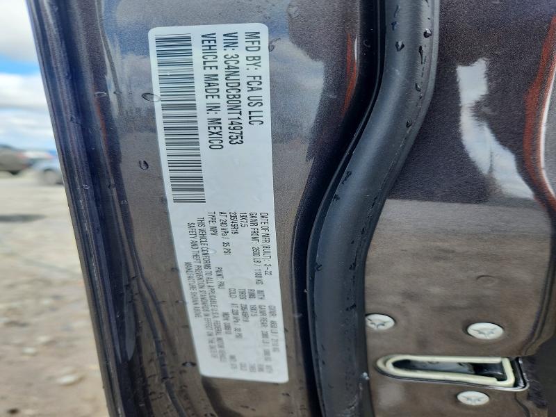 Продаж на аукціоні авто 2022 Jeep Compass, vin: 3C4NJDCB0NT149753, номер лоту: 48047836