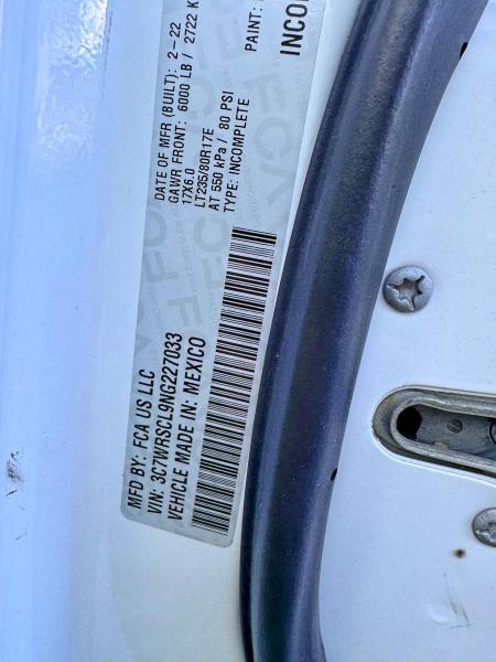 Auction sale of the 2022 Ram 3500, vin: 3C7WRSCL9NG227033, lot number: 50900876
