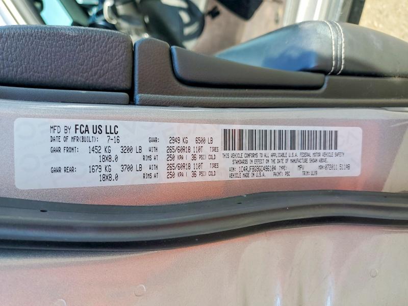 51026506 :رقم المزاد ، 1C4RJFBG9GC496104 vin ، 2016 Jeep Grand Cherokee مزاد بيع