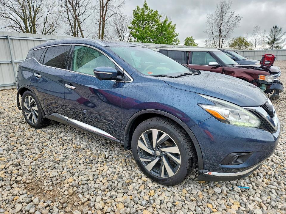 51505316 :رقم المزاد ، 5N1AZ2MH3FN218253 vin ، 2015 Nissan Murano مزاد بيع