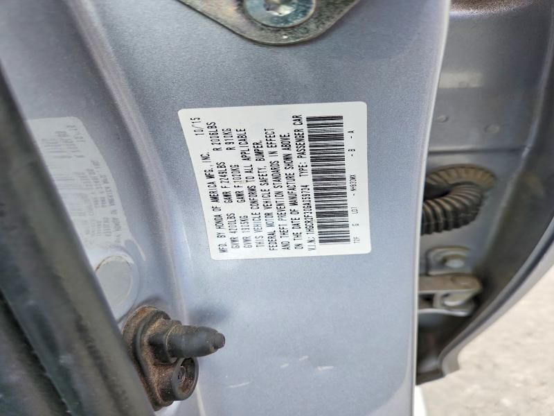 51328006 :رقم المزاد ، 1HGCR2F30GA059734 vin ، 2016 Honda Accord مزاد بيع