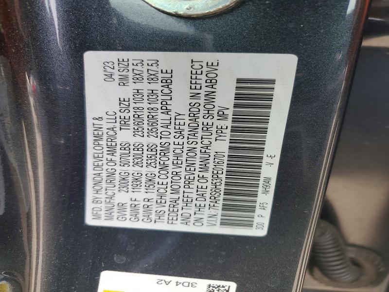 Aukcja sprzedaży 2023 Honda Cr-v, vin: 7FARS6H53PE016701, numer aukcji: 51339716
