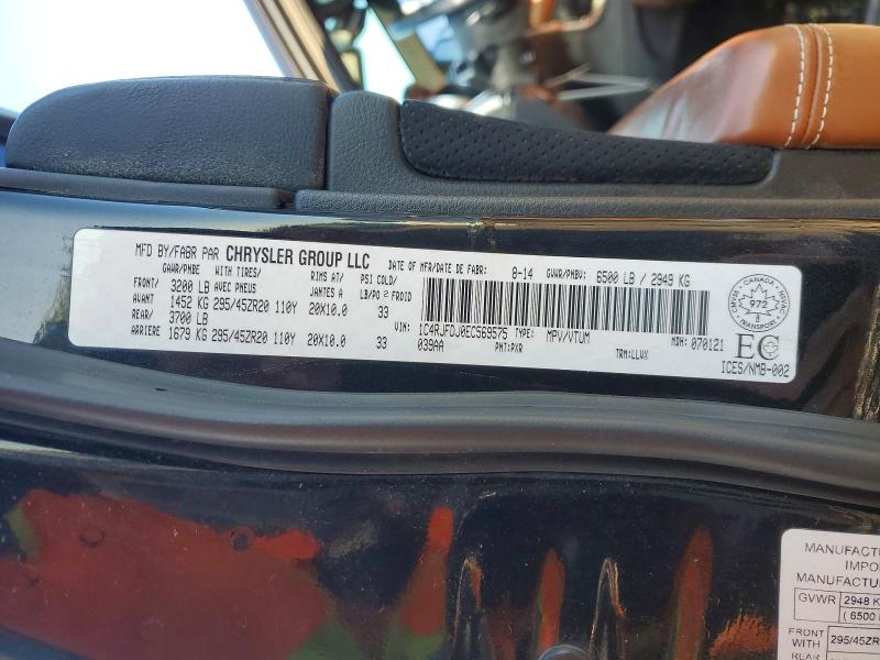 Продажа на аукционе авто 2014 Jeep Grand Cherokee, vin: 1C4RJFDJ0EC569575, номер лота: 51479196