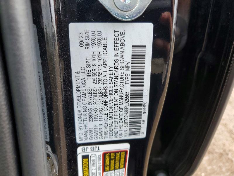Продаж на аукціоні авто 2023 Acura Rdx, vin: 5J8TC2H35PL025565, номер лоту: 49816936
