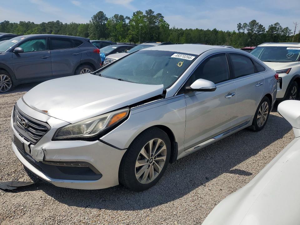 Auction sale of the 2015 Hyundai Sonata, vin: 5NPE34AF7FH042586, lot number: 49370266